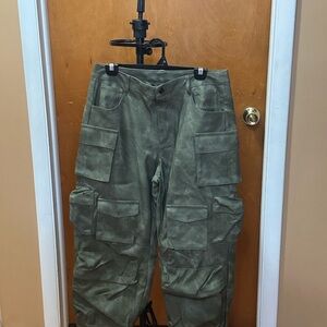 Olive Cargo Joggers